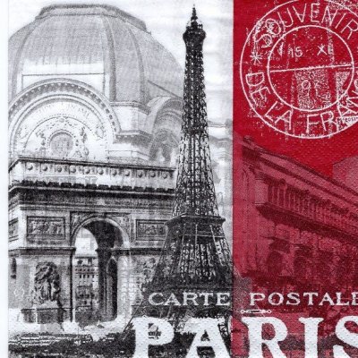 Ubrousek 33x33 cm PAŘÍŽ – Zboží Mobilmania