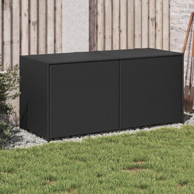 vidaXL box 283 l polyratan 365315 Černá – Hledejceny.cz