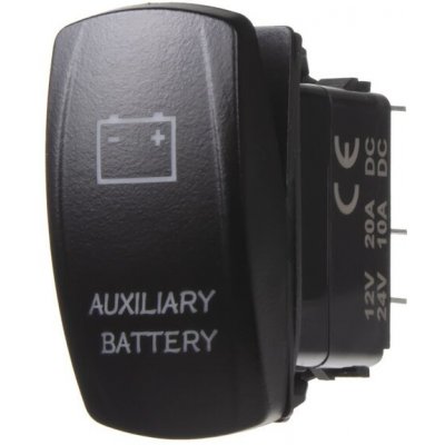 Rocker2 spínač AUXILIARY BATTERY 12/24V – Zboží Živě