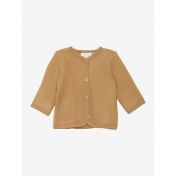 dětský merino cardigan na knoflíky hnědý Brown Sugar FIXONI