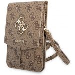 Pouzdro Guess PU 4G Metal Logo Phone Bag, hnědá – Zboží Živě