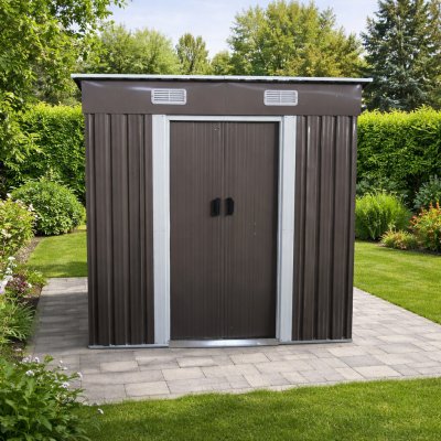 BestBerg BBSH-406G 2,25 m² 121 x 194 x 192 cm šedá – Zboží Dáma
