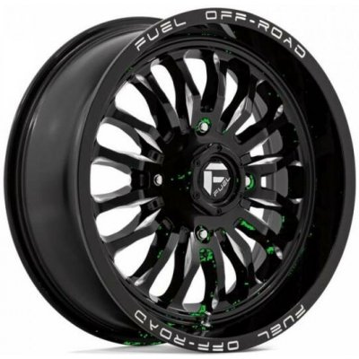 Fuel Utv D821 Arc Utv 7x24 4x156 ET13 gloss black milled | Zboží Auto