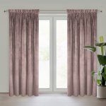 EUROFIRANY ZATEMŇOVACÍ ZÁVĚS NA PÁSCE RIA 140X270 CM PÚDROVĚ RŮŽOVÁ – Hledejceny.cz