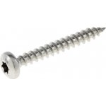 Vrut univerzální 6,0x80 TX, půlkulatá hlava, zinek bílý, 100ks – Sleviste.cz