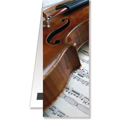 Záložka do knihy magnetická - housle a noty – Zboží Mobilmania
