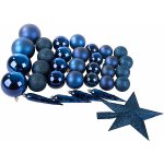 Verk 26169 Sada vánočních baněk s hvězdou 33 ks, tmavě modré – Zbozi.Blesk.cz