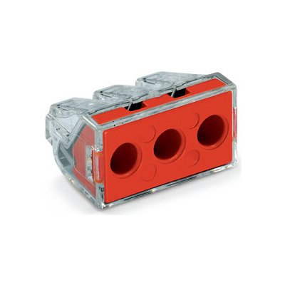 WAGO Svorka 773-173 spojovací krabicová pro plné a vícedrátové vodiče 3 x 6 mm² červená/transparentní 773-173 – Hledejceny.cz