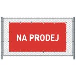 Jansen Display Standardní banner na plot 300 x 140 cm Na prodej čeština Červené – Zbozi.Blesk.cz