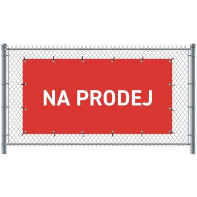 Jansen Display Standardní banner na plot 200 x 100 cm Na prodej čeština Červené – Zbozi.Blesk.cz