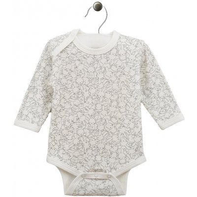 Body s dlouhým rukávem s potiskem zajíčky Mini bílé – Hledejceny.cz