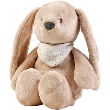 Nattou usínaček plyšový hudební se světýlkem a senzorem pláče 4v1 Sleepy Bunny Pale Brown