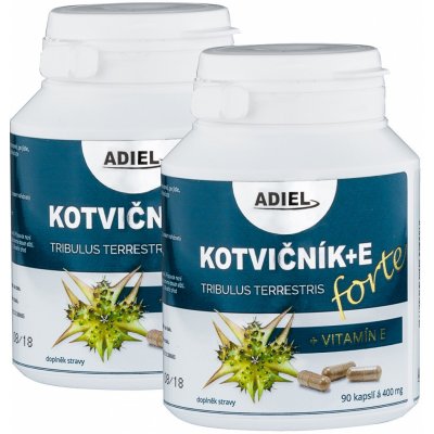 Adiel Kotvičník zemní Forte s vitamínem E 2 x 90 kapslí – Hledejceny.cz