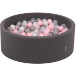 Divio suchý bazén 90x30 cm tmavě sivý + 300 míčků – Sleviste.cz