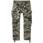 Kalhoty Brandit Pure Slim Fit olivové – Zboží Dáma
