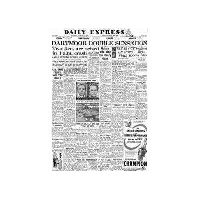 Noviny ze dne narození - Daily Express – Zboží Mobilmania