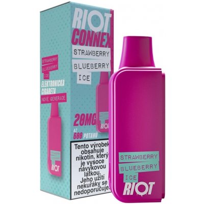 RIOT Connex pod Strawberry Blueberry Ice 10 mg 1 ks – Zboží Mobilmania