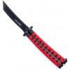 Nůž pro bojové sporty Chladné zbraně Red Tanto Balisong