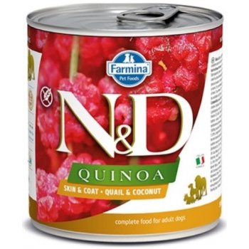 N&D Quinoa Dog Skin & Coat Quail 285 g