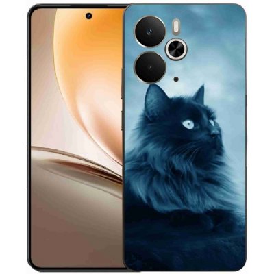 mmCase na Realme 14 5G - černá kočka 1 – Zboží Živě