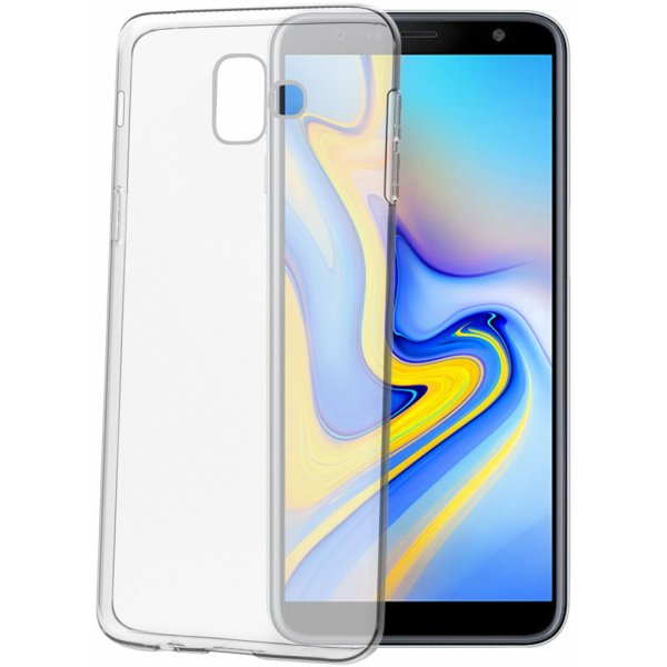 Pouzdro a kryt na mobilní telefon Pouzdro Celly Gelskin Samsung J6 Plus 2018 čiré