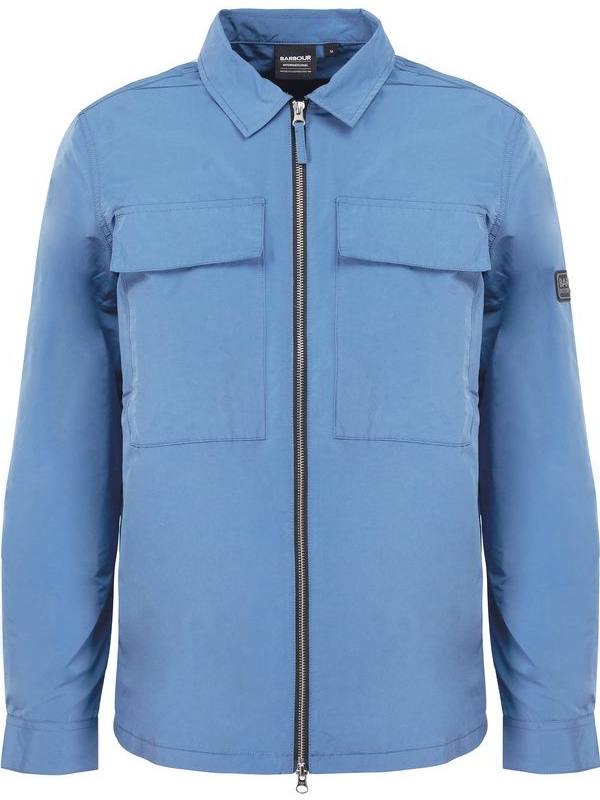 Barbour International Overshirt se zapínáním na zip Ray Blue Horizon