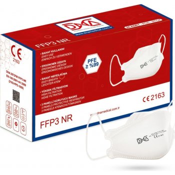 DNA respirátor FFP3 2163 bez ventilu dospělý bílý 1 ks