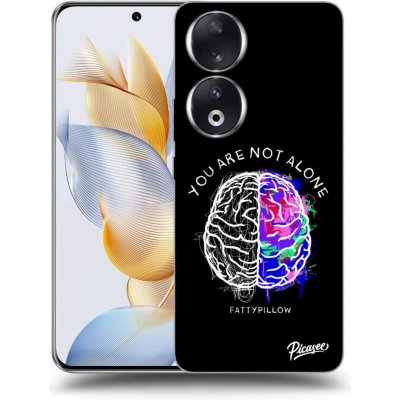 Pouzdro Picasee silikonové Honor 90 5G - Brain - White černé – Zboží Mobilmania