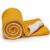 Dětská deka ESECO Pletená deka WARM Mustard