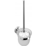 Sapho X-Round WCštětka nástěnná s držákem mléčné sklo chrom XR323 – Zbozi.Blesk.cz