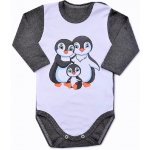 Kojenecké body dlouhý rukáv Tučňáčci – Hledejceny.cz