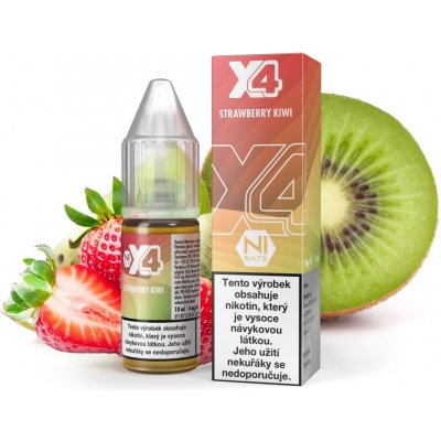X4 Bar Juice Strawberry Kiwi 10 ml 20 mg – Zboží Mobilmania