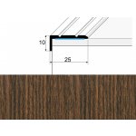 Profil Team Schodová hrana wenge P02 25x10 mm 1,2 m – Zboží Mobilmania