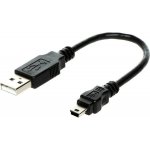 Goobay 93228 USB 2.0 USB A(M) - miniUSB 5pin B(M), 15cm, černý – Hledejceny.cz