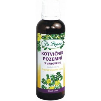 Dr.Popov Kotvičník pozemní s vrbovkou originální bylinné kapky 50 ml