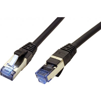 XtendLan PK_6ASFTP010black SFTP Cat 6A 1m černý Patch, Cat 6A, SFTP, LSFRZH, 1m, černý – Zboží Živě
