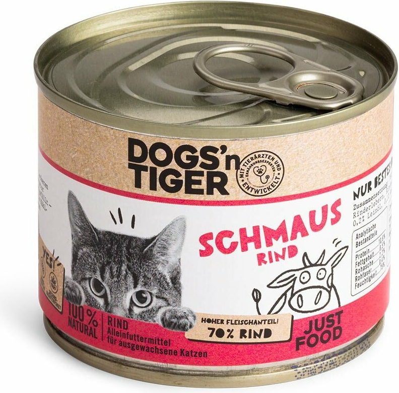 Dogs'n Tiger Schmaus hovězí 6 x 200 g