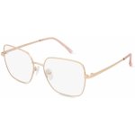 Fielmann BD 480 FA Celoobruba Čtvercový Ušlechtilá ocel-rámy Starorůžová Zlatá – Zboží Dáma