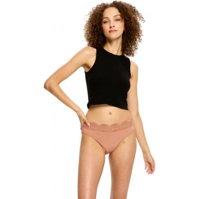 Modibodi menstruační kalhotky Sensual Hi Waist Bikini Light Cameo Peach – Zboží Dáma