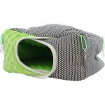 Samohýl Exclusive Domek dr.savec závěsný L černobílé vlnky hrášková minky 26 x 26 x 15 cm – Zboží Mobilmania