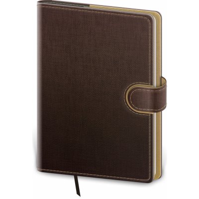 Helma 365 Linkovaný zápisník Flip A5 hnědo/capuccionový – Zbozi.Blesk.cz