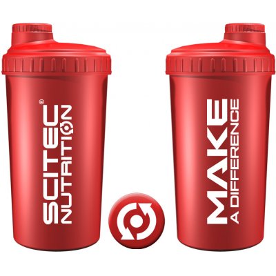 Scitec Nutrition Šejkr 700 ml červená (make a difference) – Hledejceny.cz