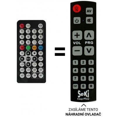 Dálkový ovladač Senior ECG TVP 7910 DVB-t – Zboží Mobilmania