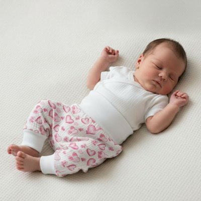 Baby Service Kojenecké kalhoty buggy mušelín Srdce – Sleviste.cz