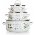 Banquet Sada smaltovaného nádobí OLIVES 6 ks – Zboží Dáma