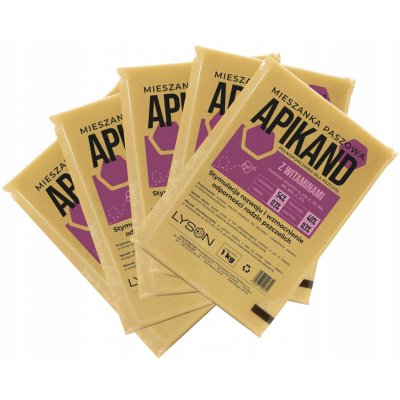 Łysoń Těsto pro včely Apikand s vitamíny 5 x 1 kg – Zboží Mobilmania