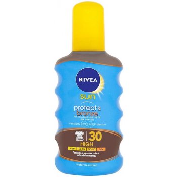 Nivea Sun Protect & Bronze olej na opalování spray podporující zhnědnutí SPF30 200 ml