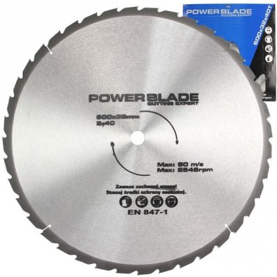 Kotouč pilový s SK plátky (vidiový), 600x40Tx32mm POWER BLADE M09078 – Zboží Mobilmania