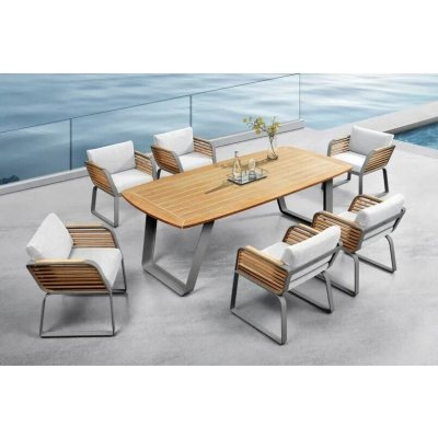 HIGOLD NL Zahradní 6 místná jídelní souprava WING GREY WHITEHG2049140GW – Hledejceny.cz