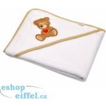 Baby Nellys Froté osuška s kapucí 80x80cm Sweet TEDDY bílá – Hledejceny.cz